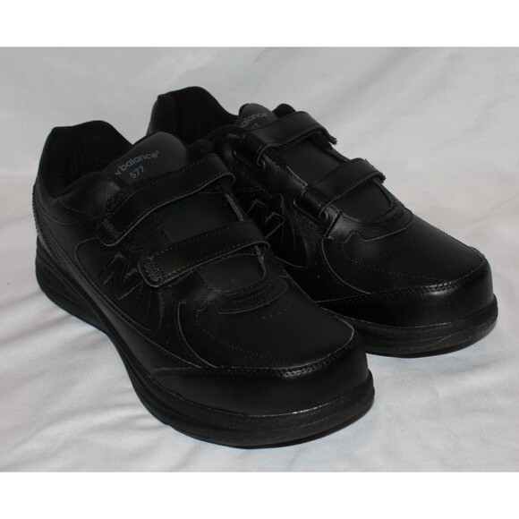 New Balance Men's 577 V1 Hook and Loop Walking Shoe Black 12 4E‎ EEEE - Picture 2 of 7